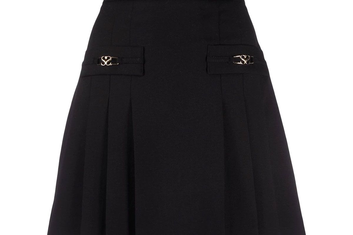 sandro paris pleated mini skirt