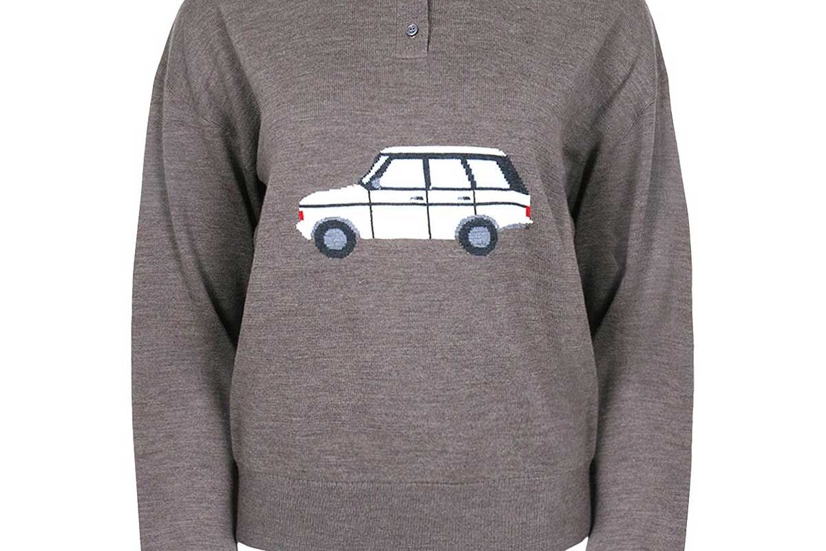 sandy liang lil tour sweater walnut