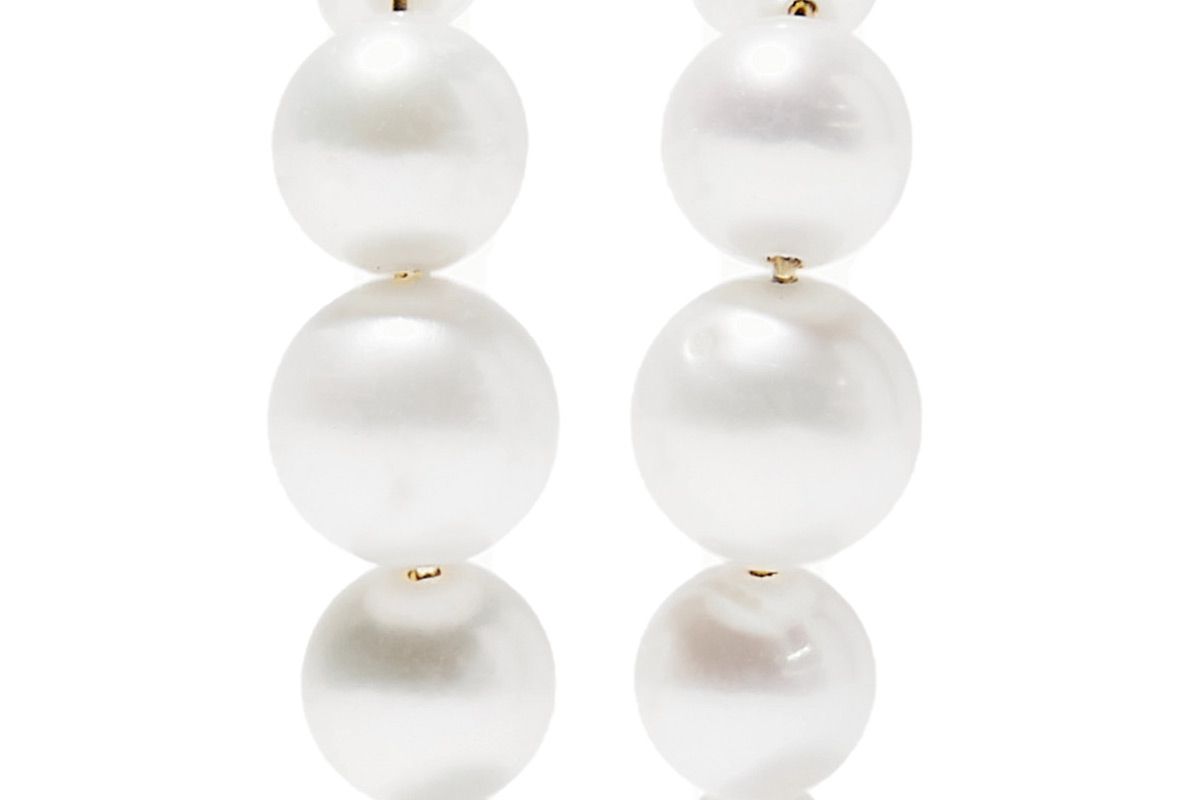 saskia diez pearl earrings