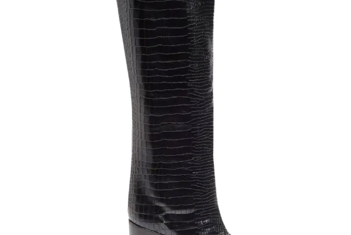 schutz analeah pointed toe knee high boots