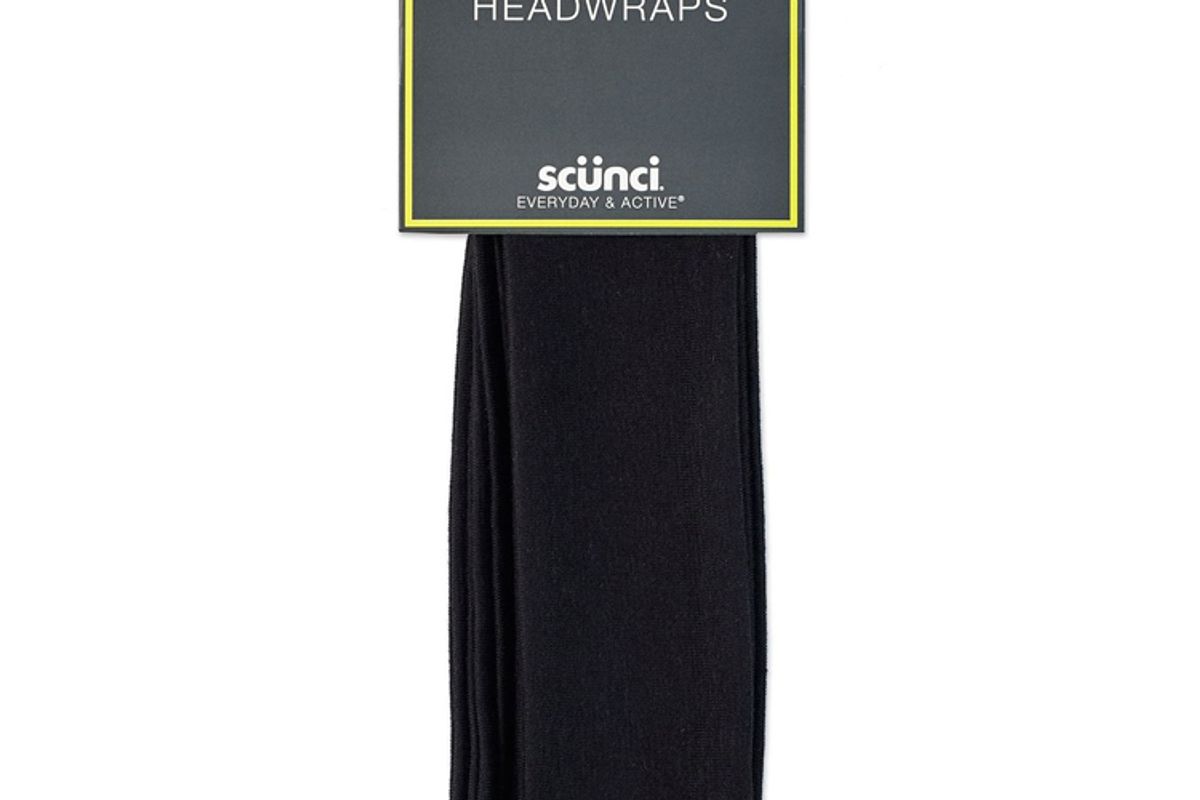 scunci 4 5 cm interlock headwraps black 5pk