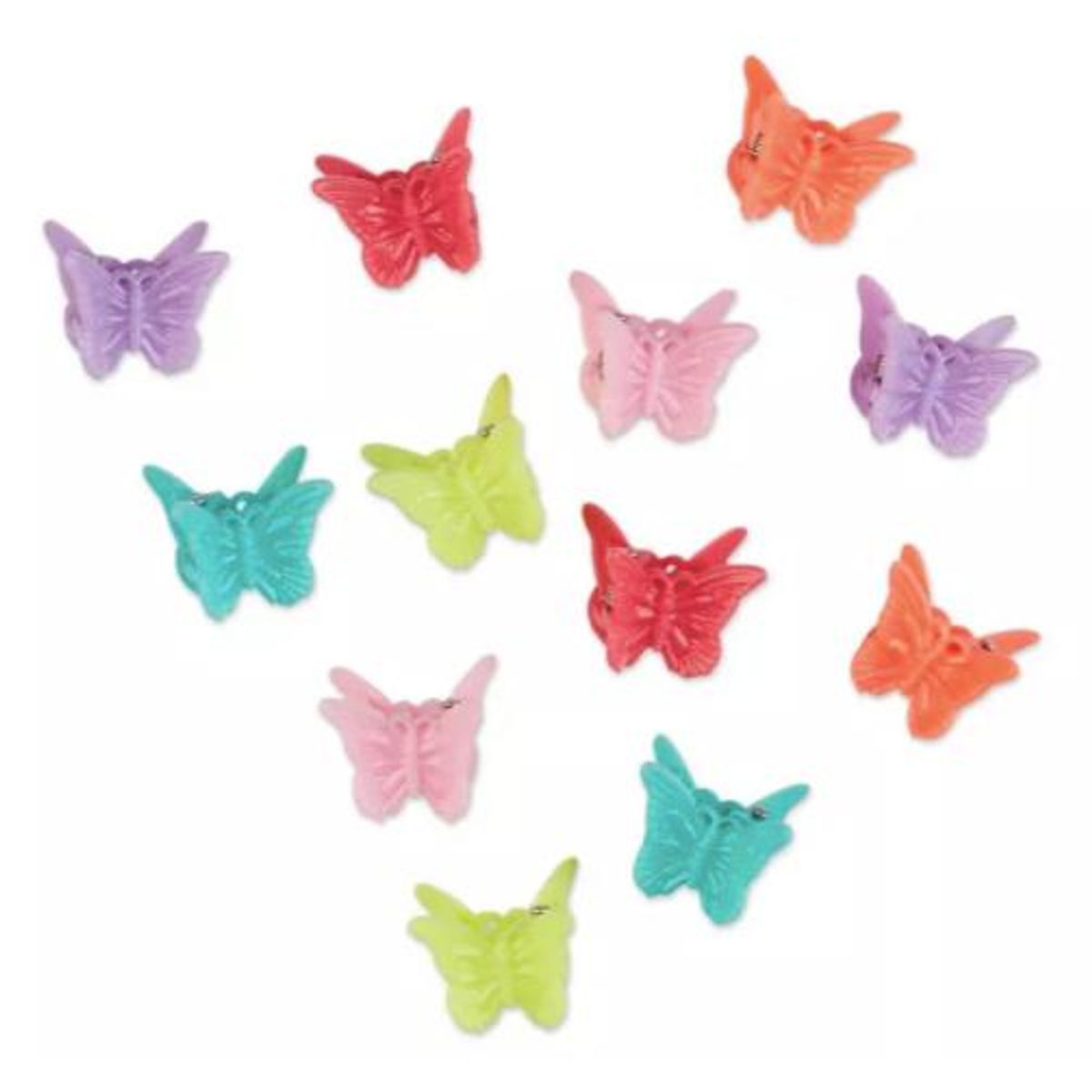 scunci butterfly bright colors mini jaw clips