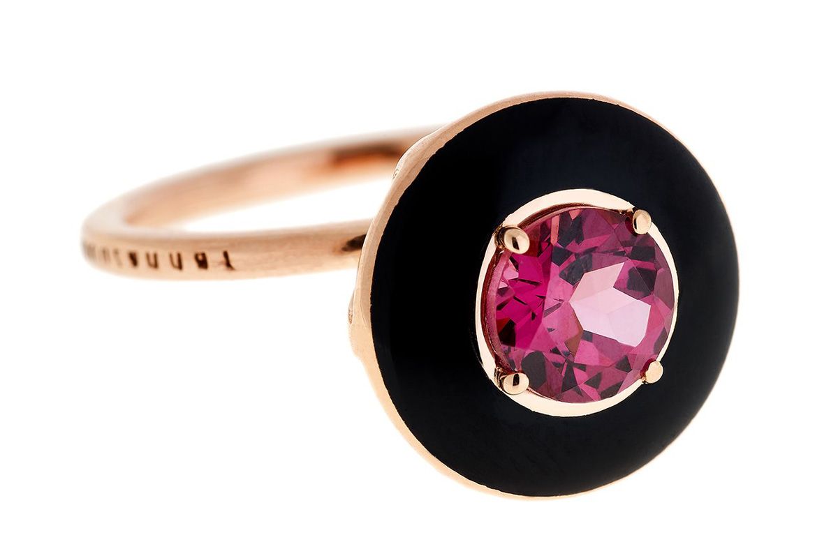 selim mouzannar mina rhodolite ring rose gold