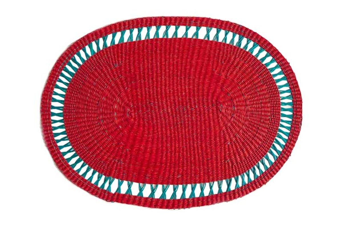 sensi studio x cabana rojo oval placemat