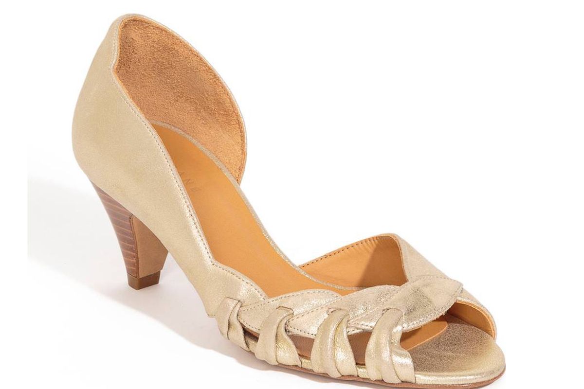 sezane jeannette open toe pump