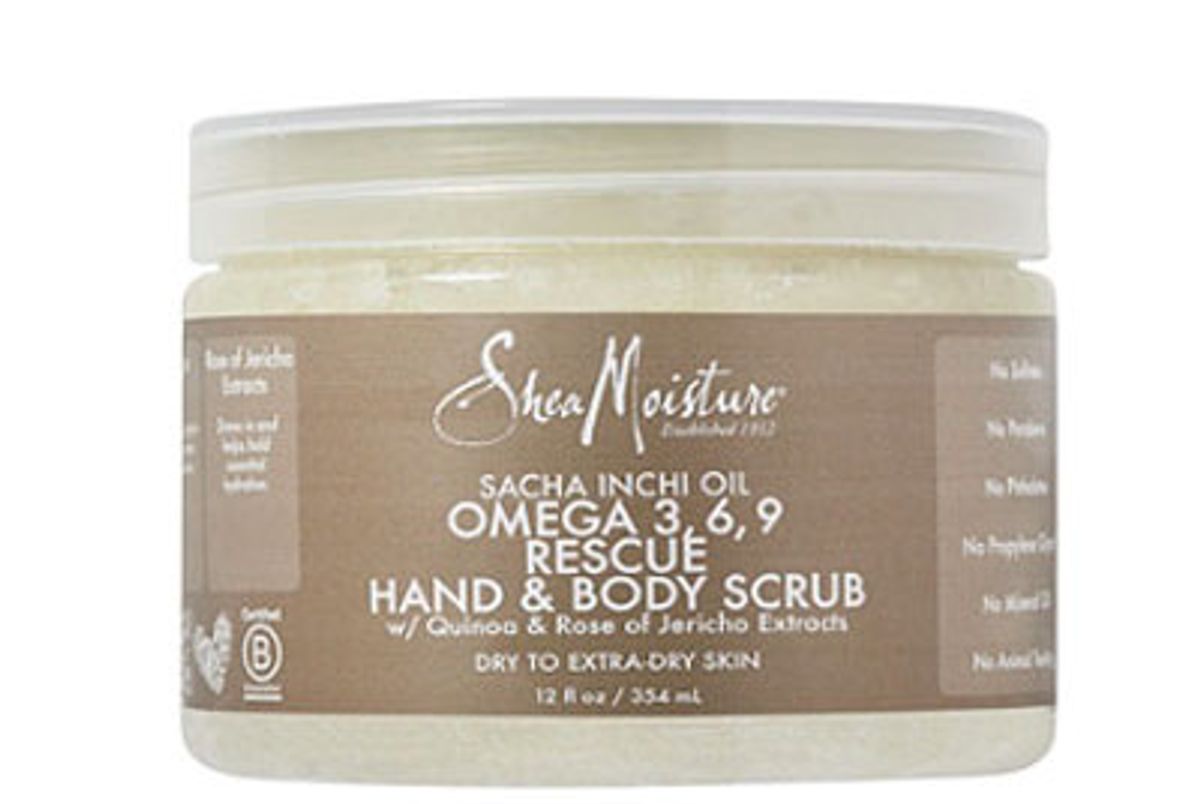 shea moisture sacha inchi omega 369 rescue replenishing hand body scrub