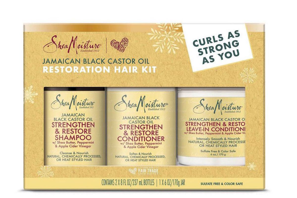 sheamoistue jamaican black castor oil restoration hair kit