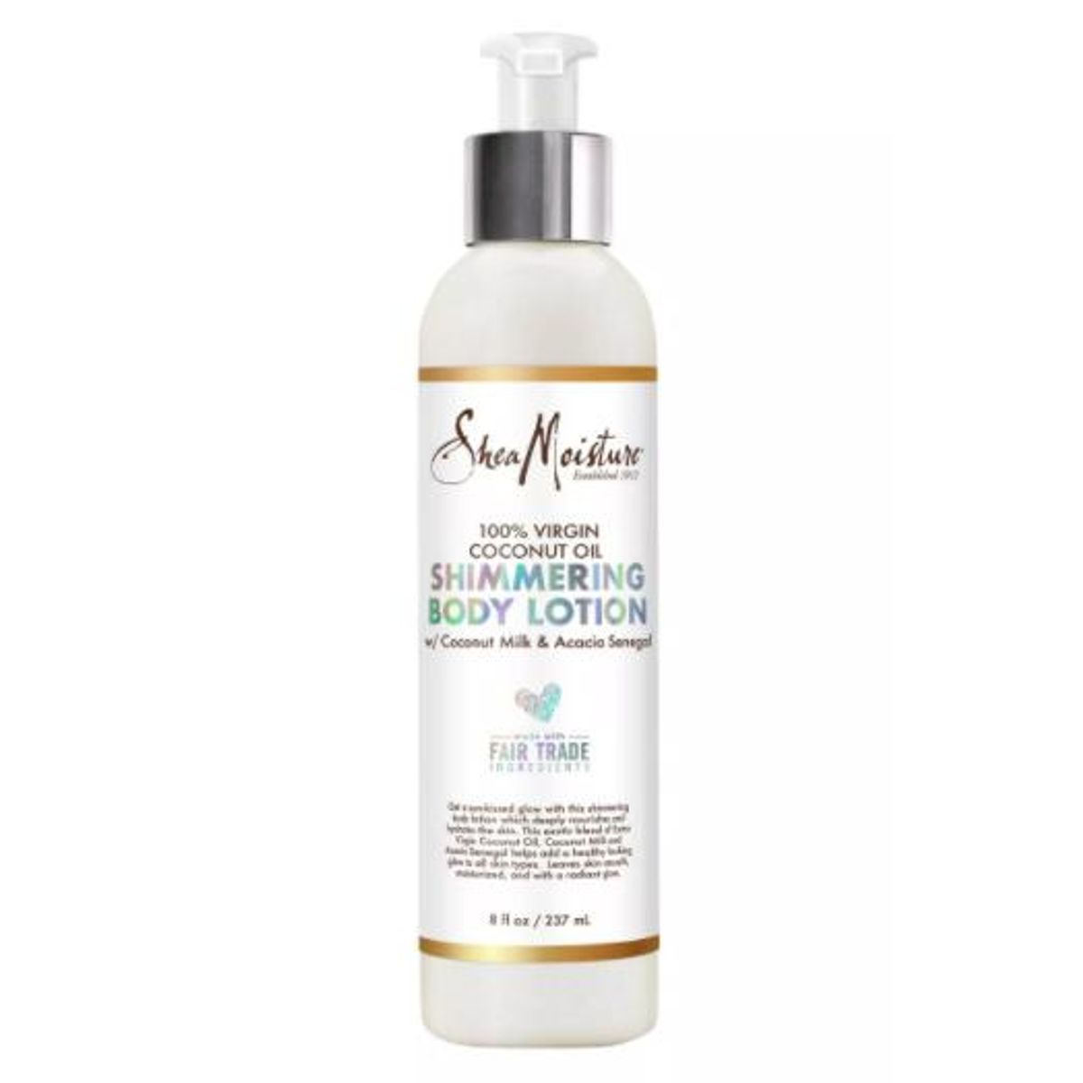 sheamoisture 100 percent virgin coconut oil shimmering body lotion