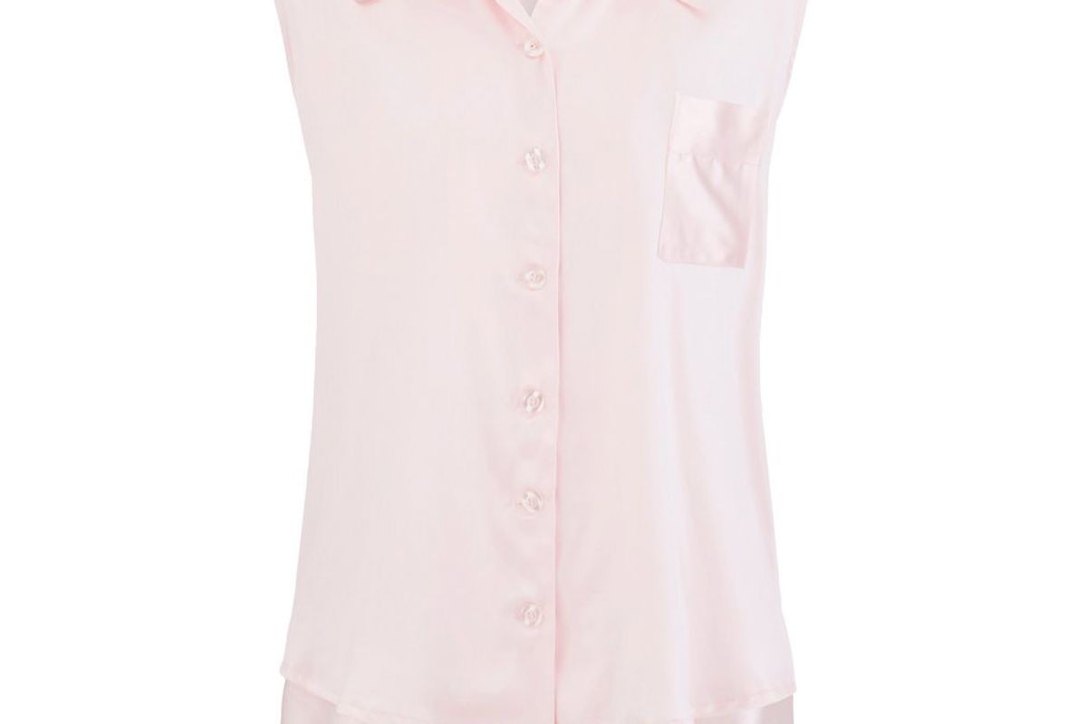 Pink Silk Pyjama Shorties Set
