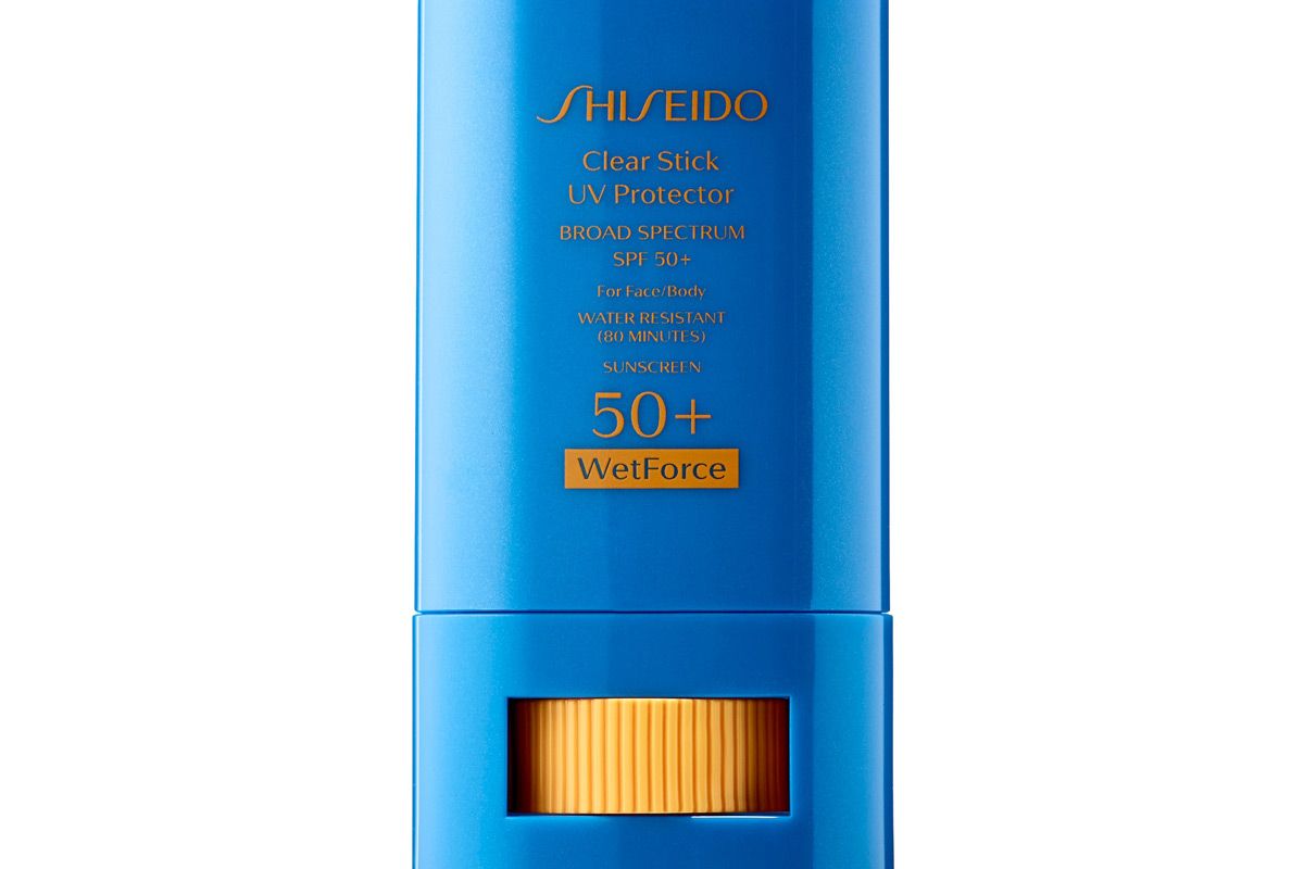 shiseido clear stick uv protector wetforce broad spectrum sunscreen spf 50 plus