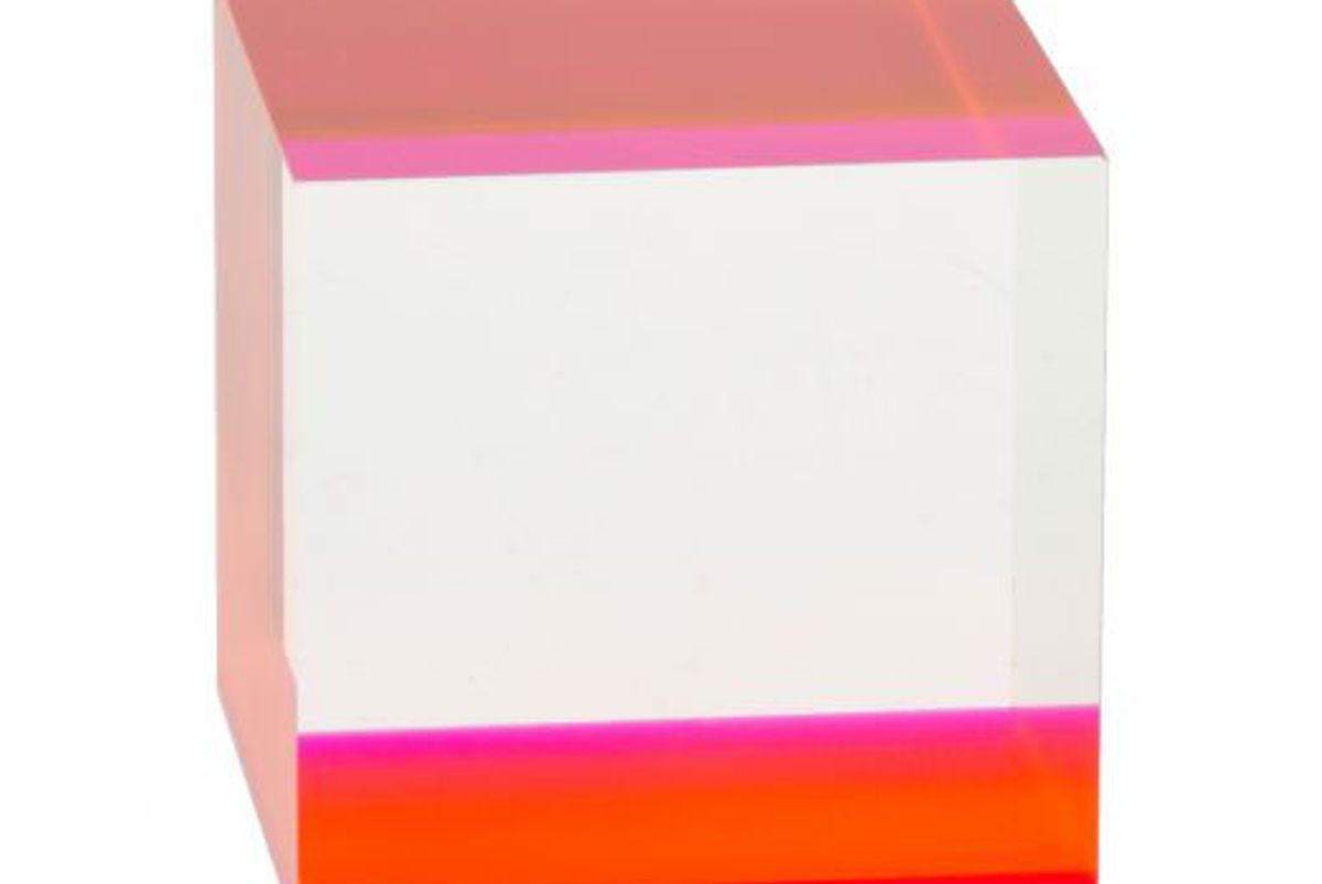 shop pop displays fluorescent pink accent solid block riser