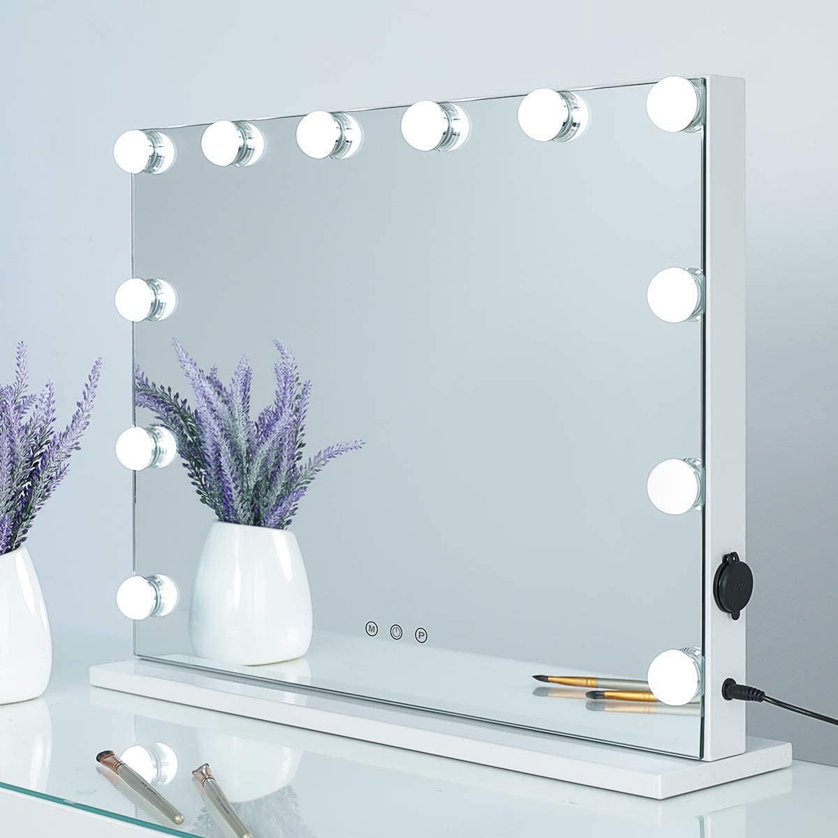 showtimez vanity mirror makeup mirror with lights