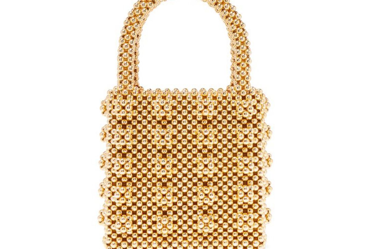 shrimps antonia faux-peal embellished bag