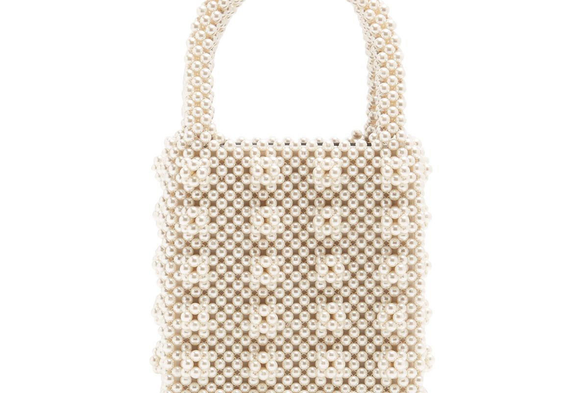 Antonia faux-pearl embellished bag