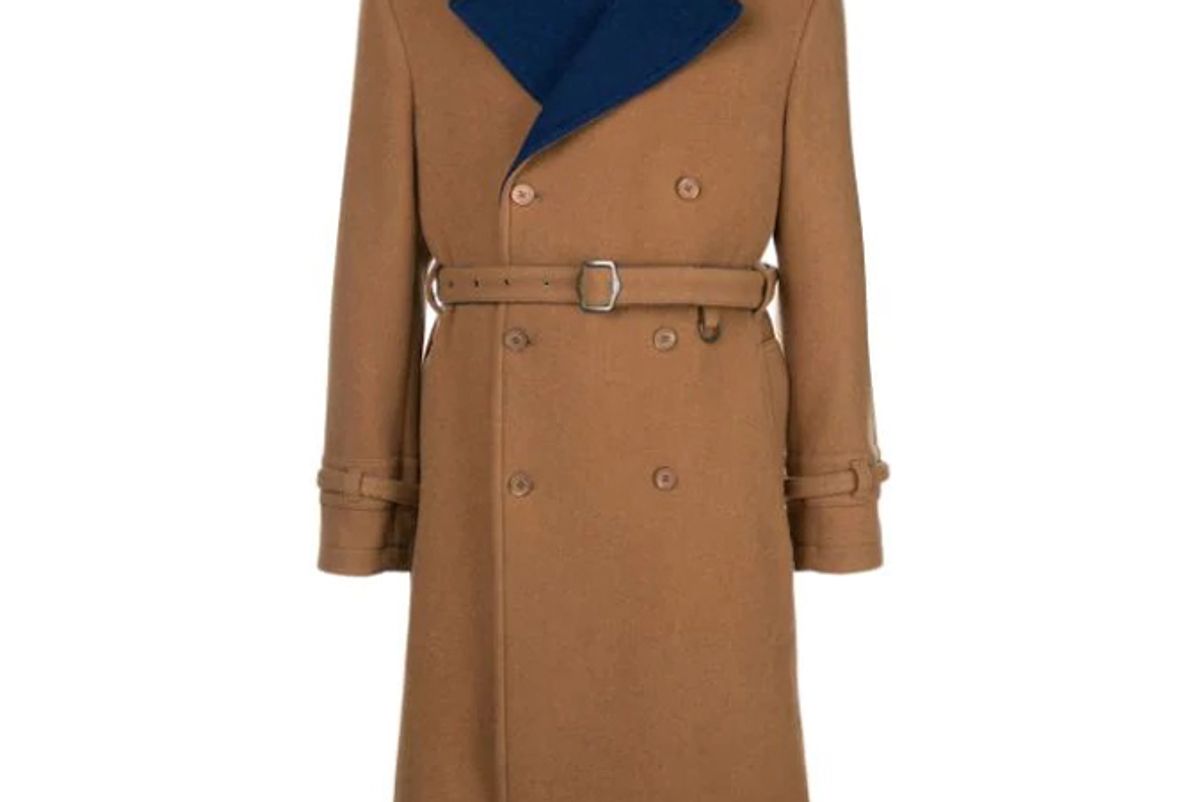 sies marjan emerson two tone df wool db trench