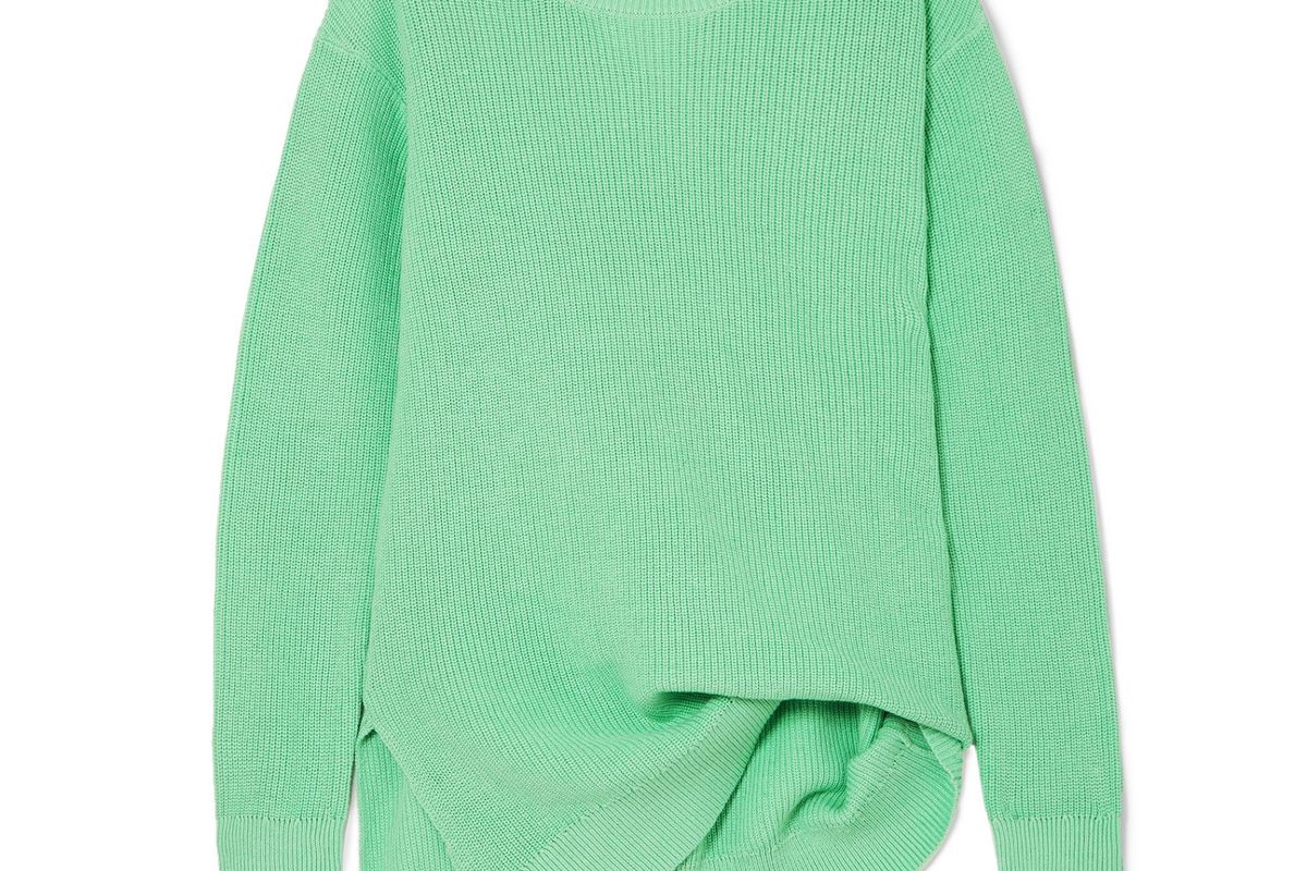 sies marjan fern pickup asymmetric cotton sweater