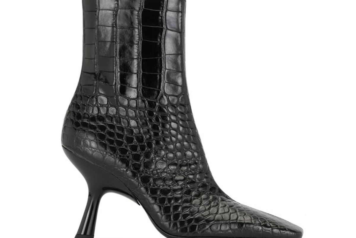 simon miller crocodile effect ankle boots