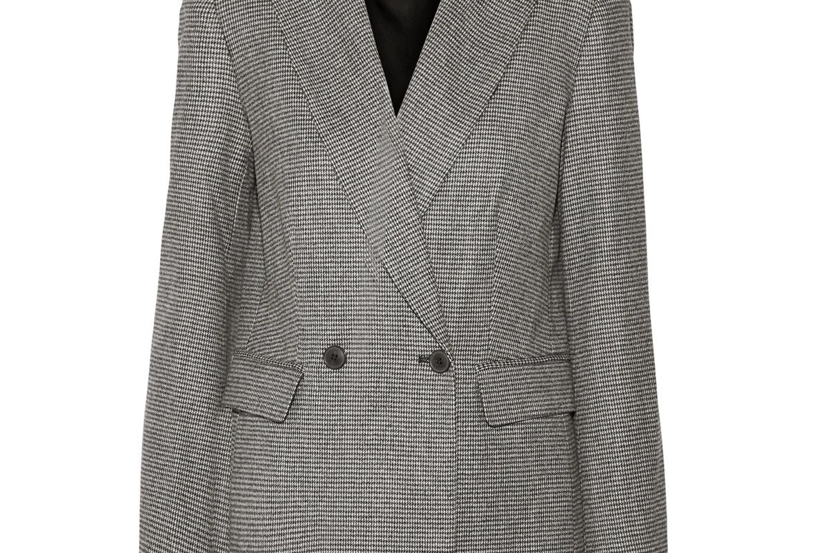 Galen Houndstooth Wool-Blend Blazer