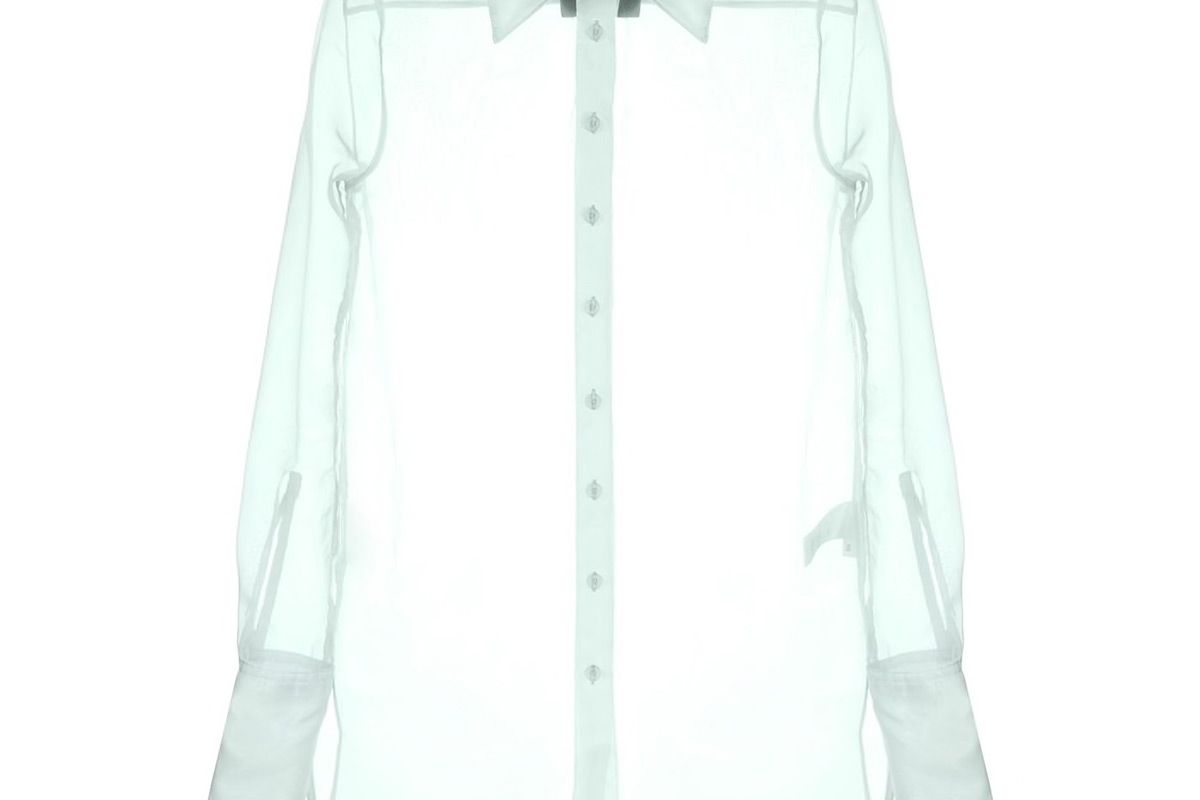 simon miller sheer longline shirt