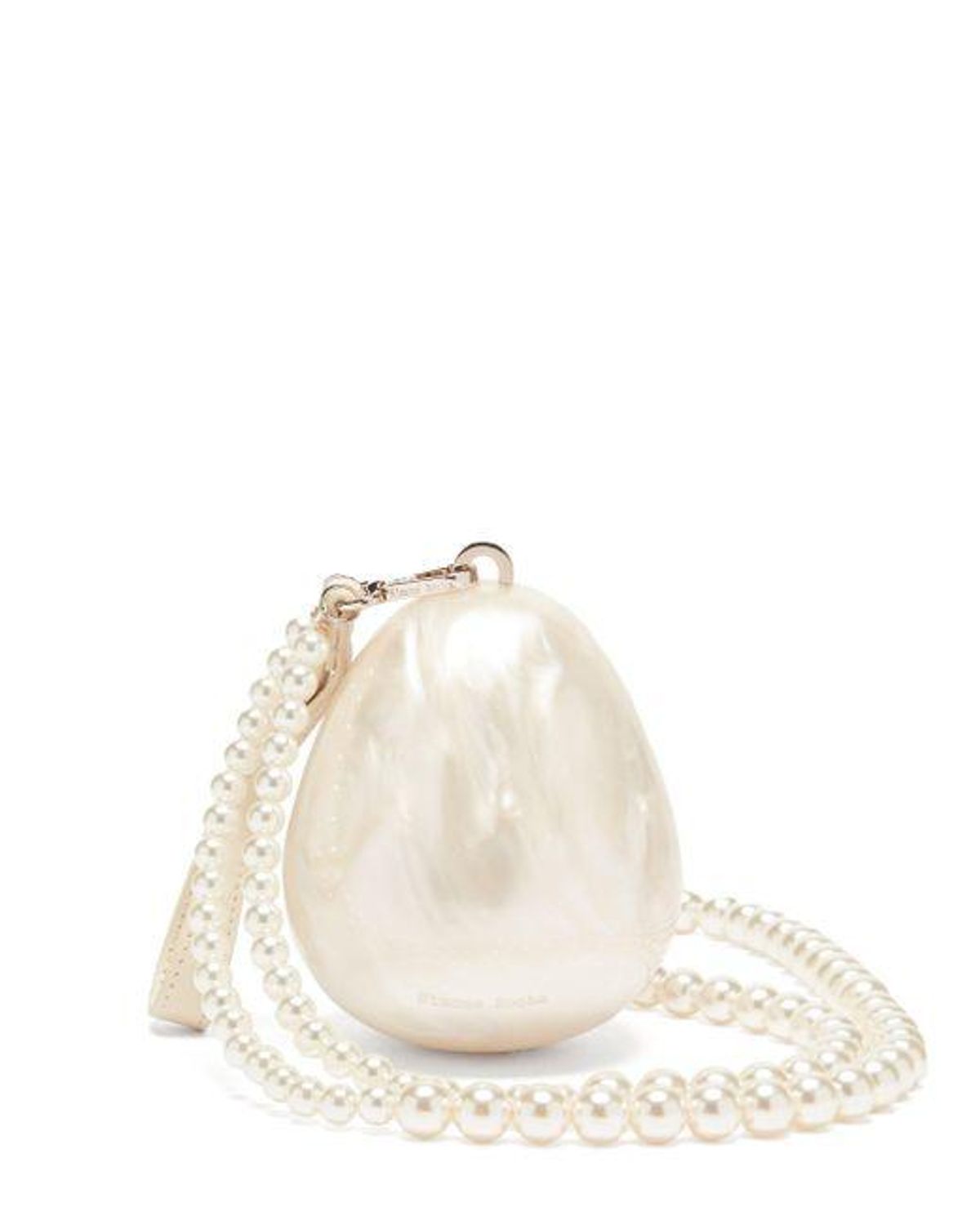 simone rocha faux pearl cross body bag