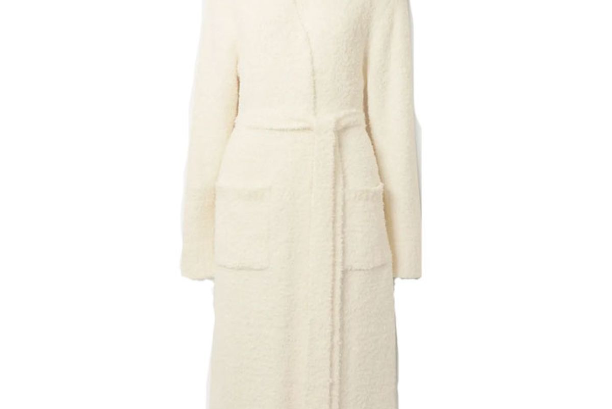 skims cozy knit boucle robe