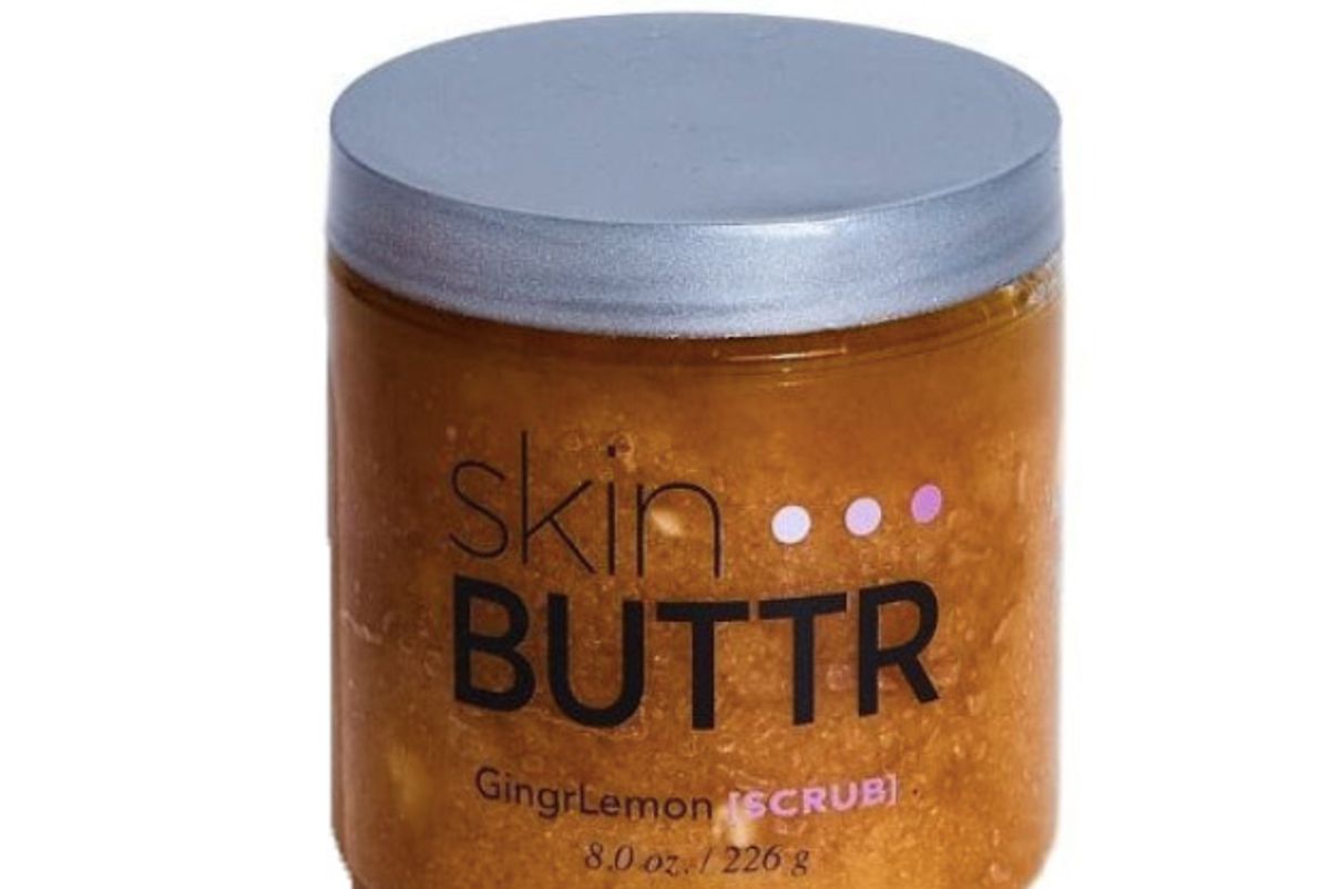 skin buttr gingr lemon scrub