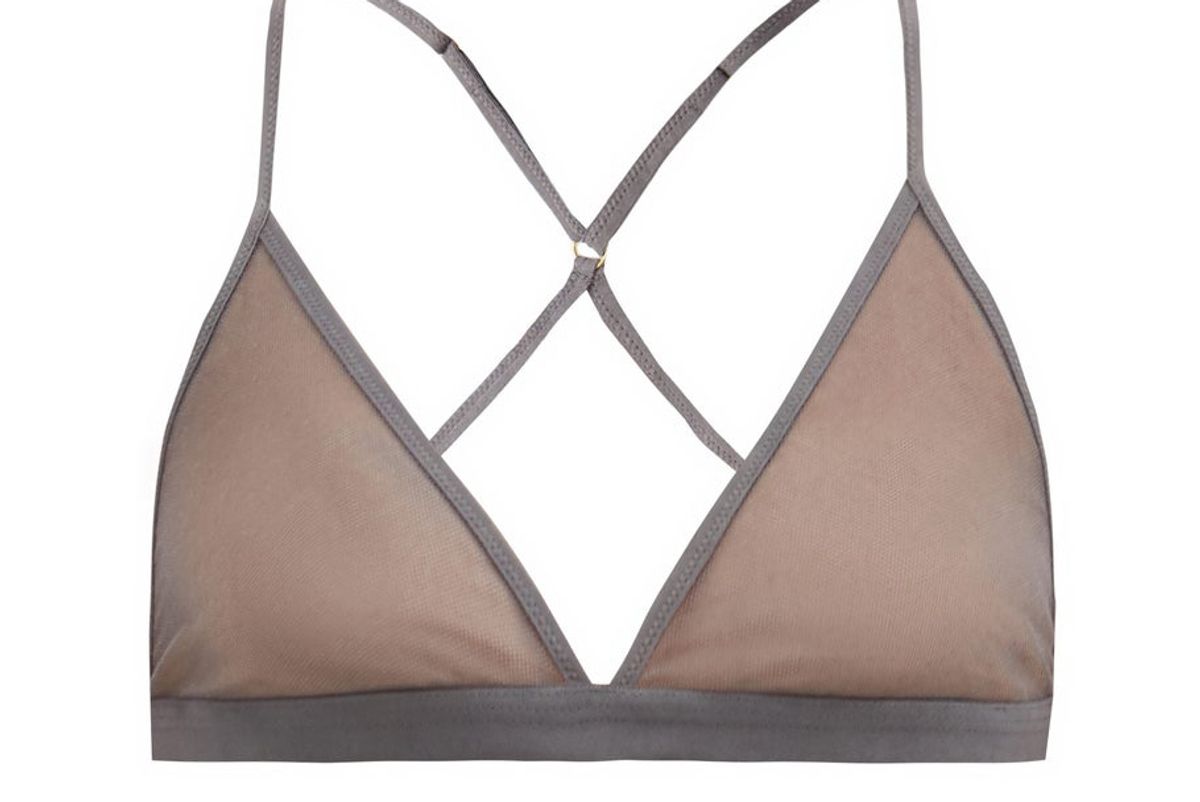 skin odelyn cotton tulle triangle bra