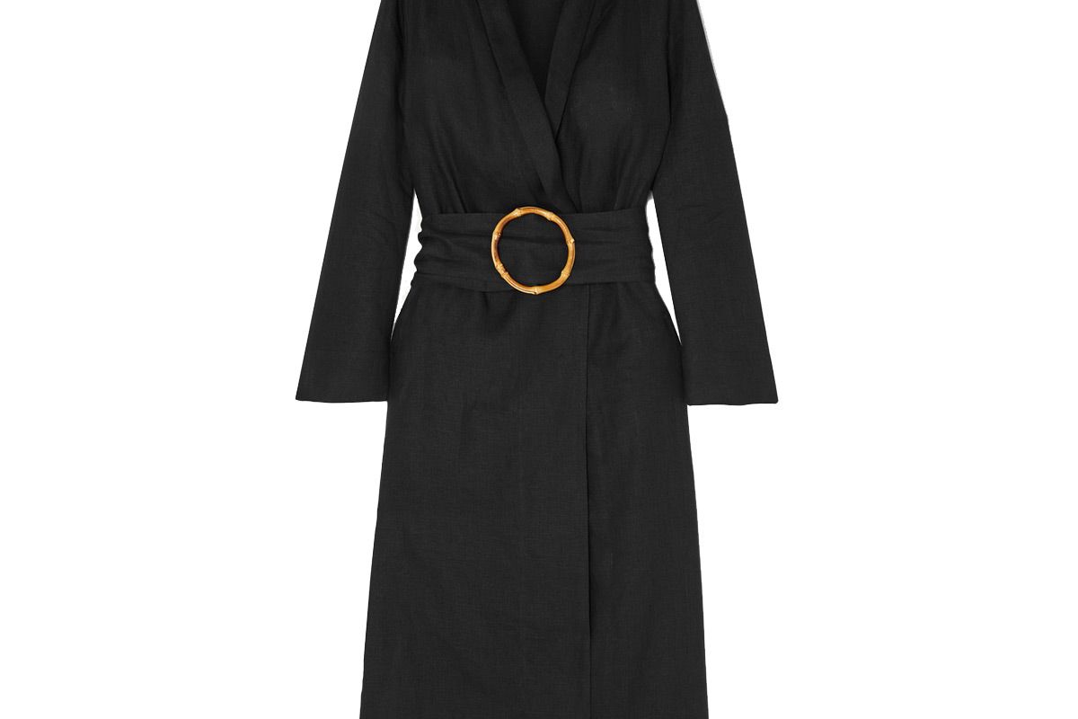 sleeper belted linen robe