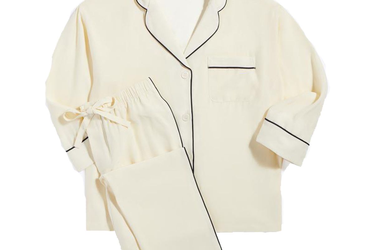 sleepy jones washable silk marina pajama set