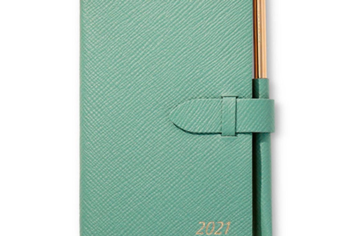 smythson 2021 panama agenda with gilt pencil