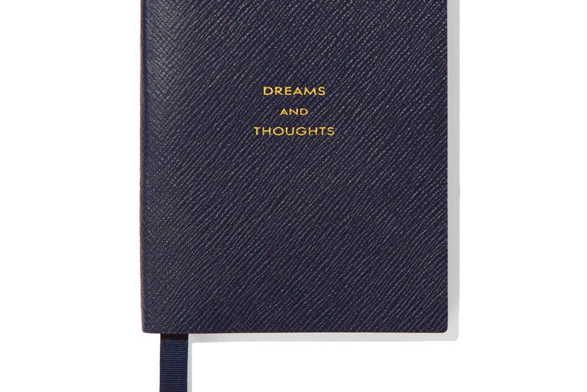 smythson panama dreams and thoughts textured leather notebook