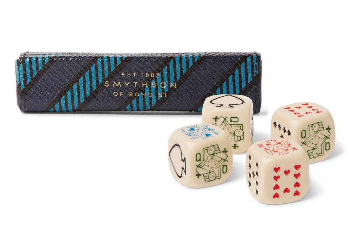 smythson panama poker dice