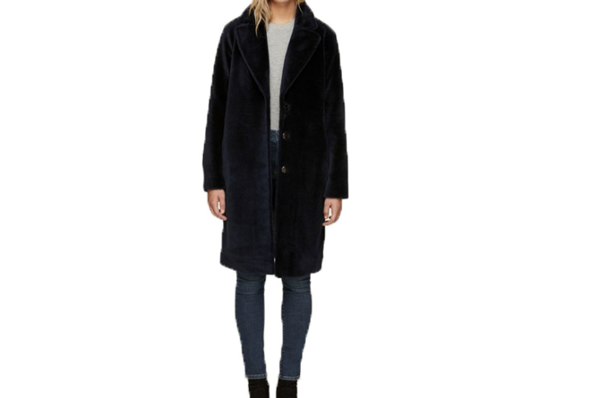 soia and kyo rubina relaxed fit rembossed wool jacket