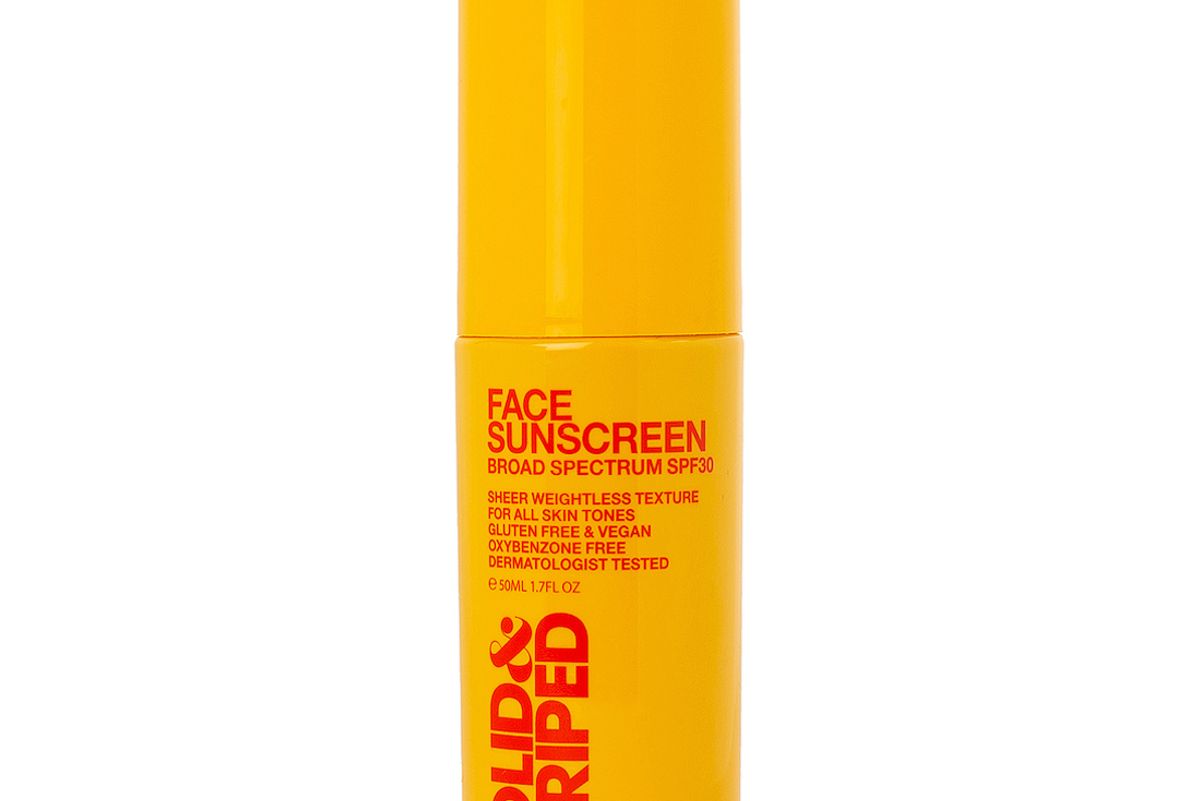 solid and striped face sunscreen sunscreen meets serum spf 30