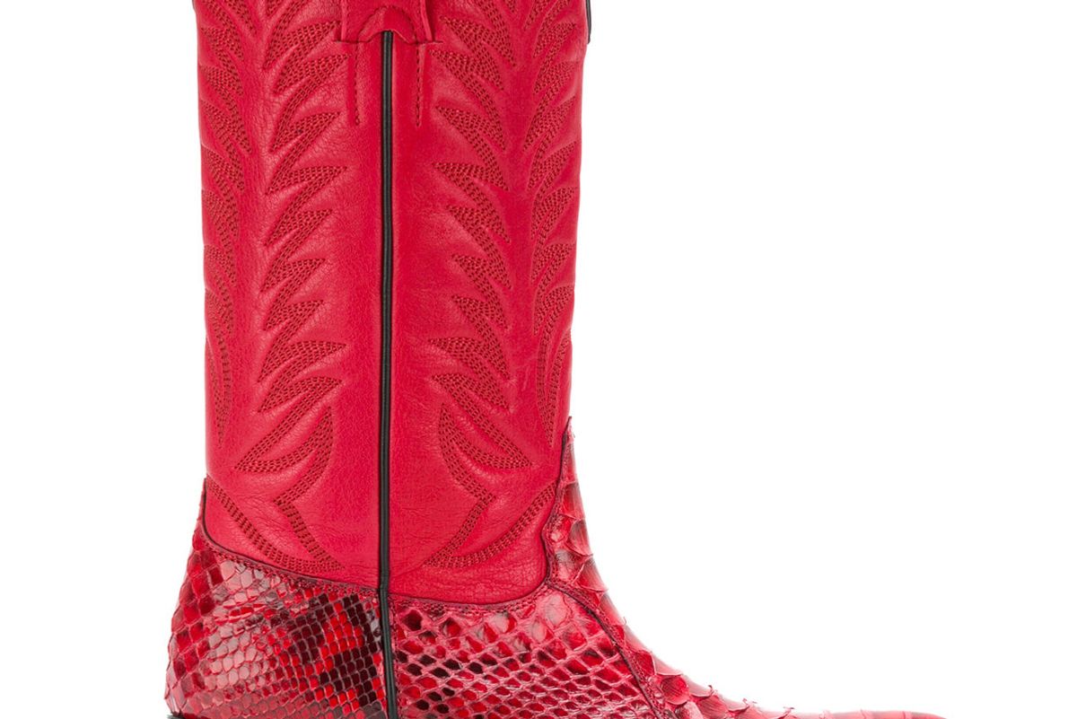 sonora snakeskin effect cowboy boots