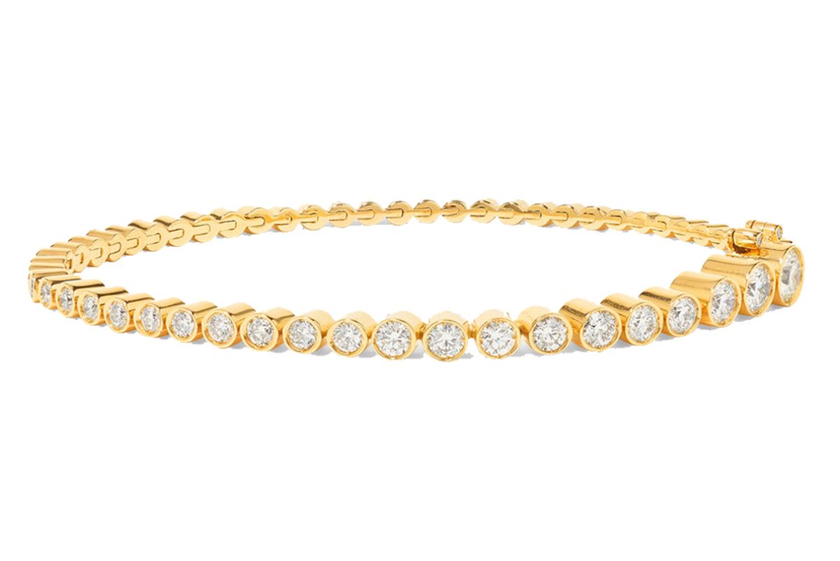 sophie bille braha tennis 18 karat gold diamond bracelet