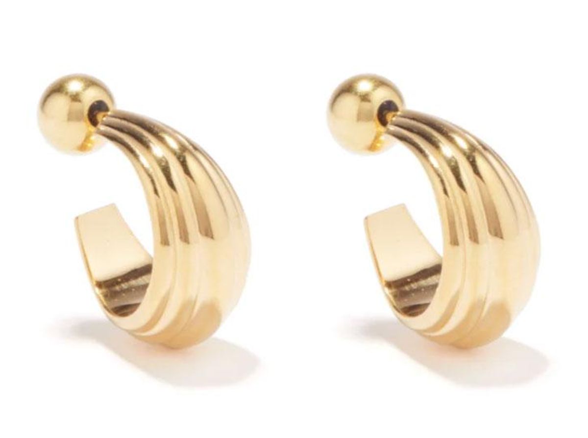 sophie buhai blondeau 18kt gold vermeil hoop earrings