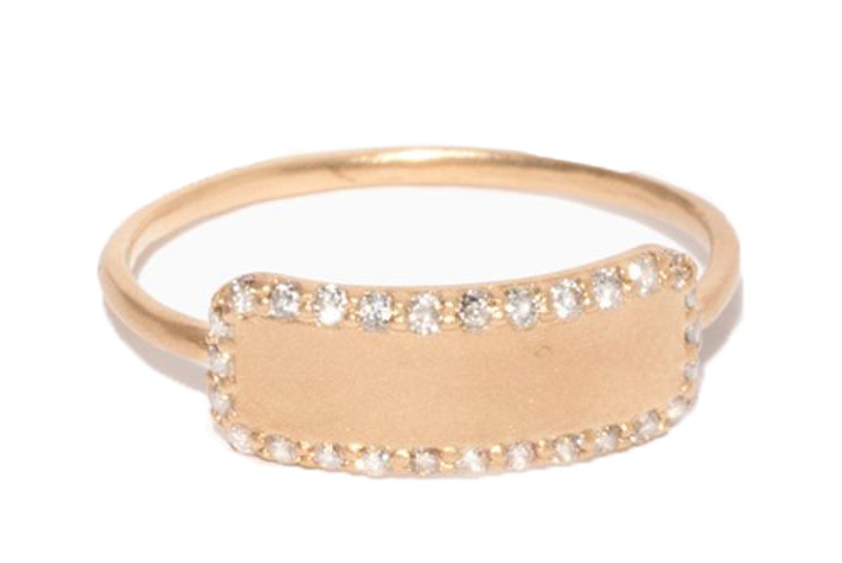 sophie ratner diamond edge tag ring