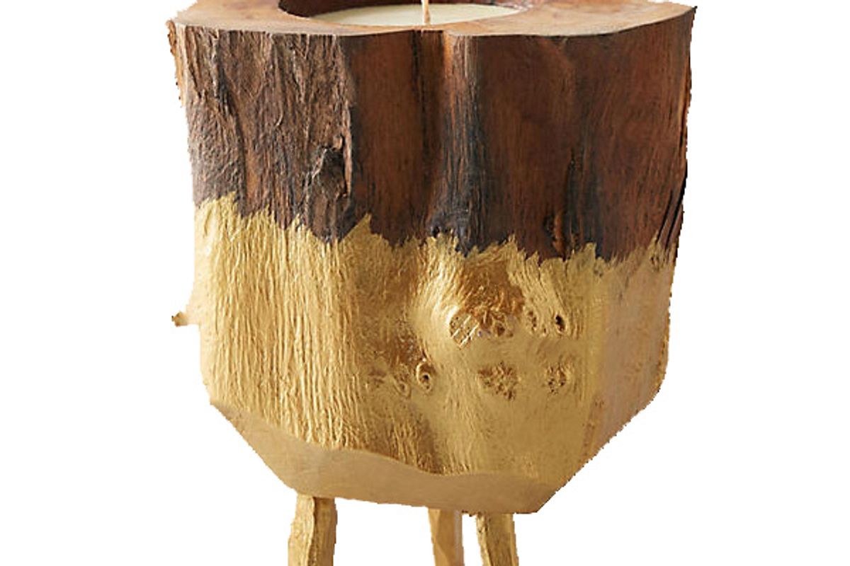 Volcanica Footed Teak Candle