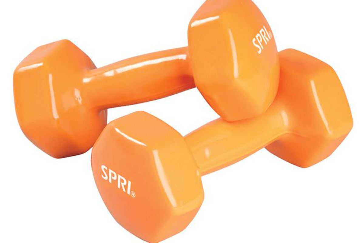 spri deluxe vinyl dumbbells