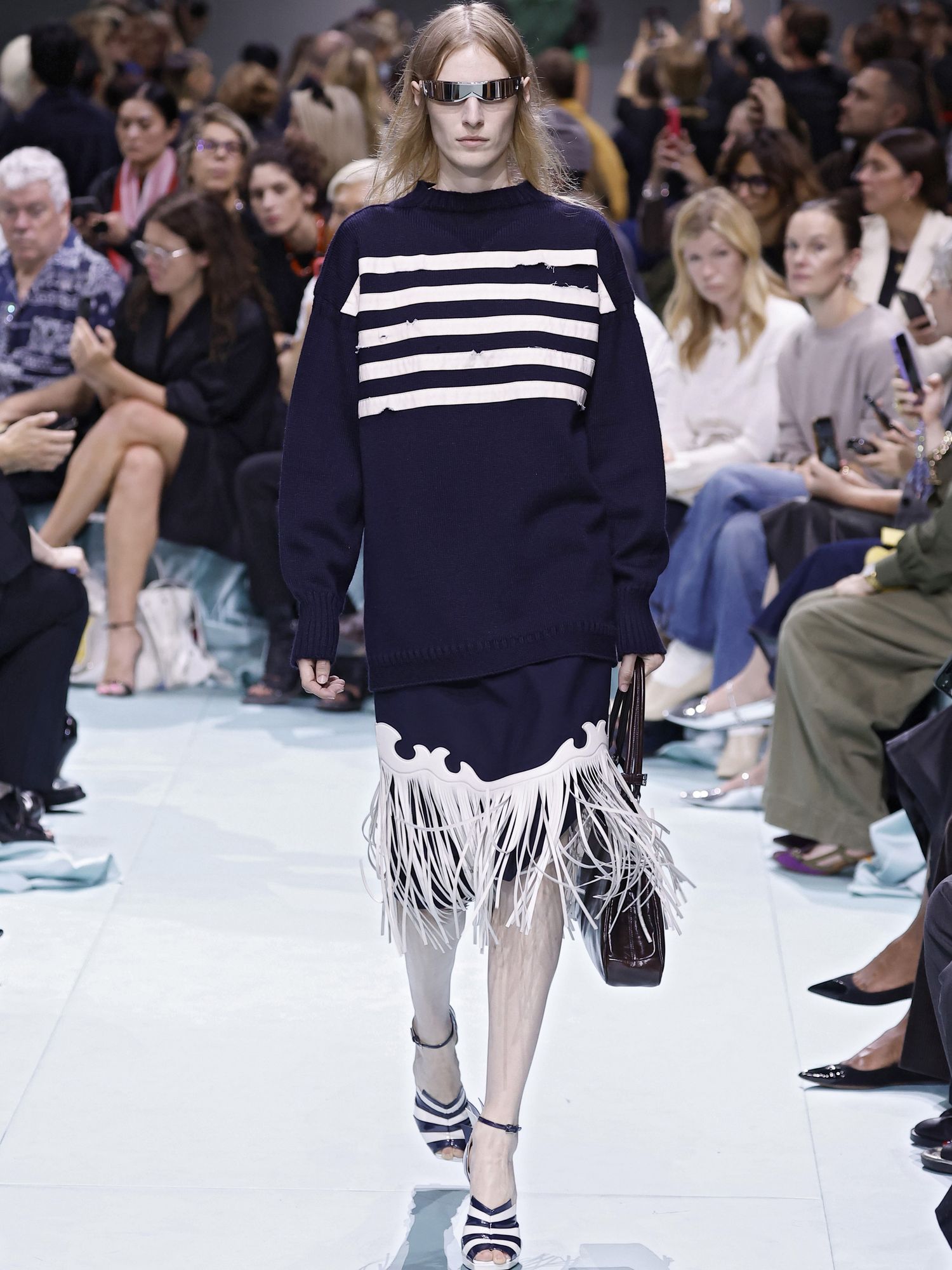 spring trends blue jump runway