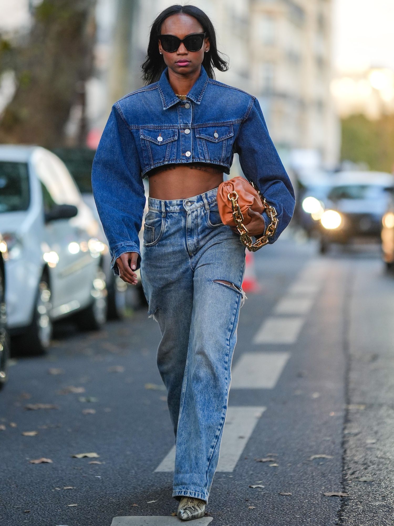 spring trends denim streetstyle