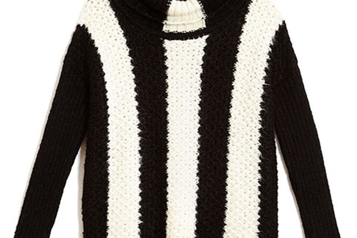Jerry Sweater in Black and Ivory