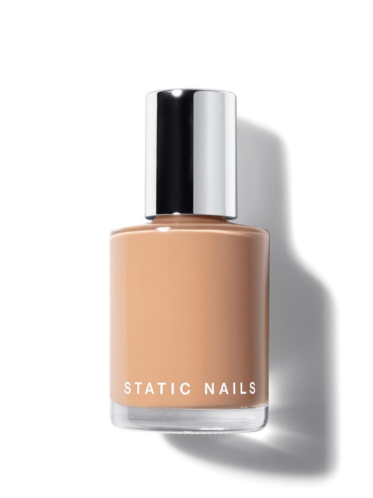 static nails liquid glass lacquer in bare