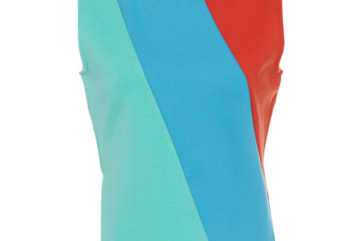 staud brigid tricolor ponte tank top