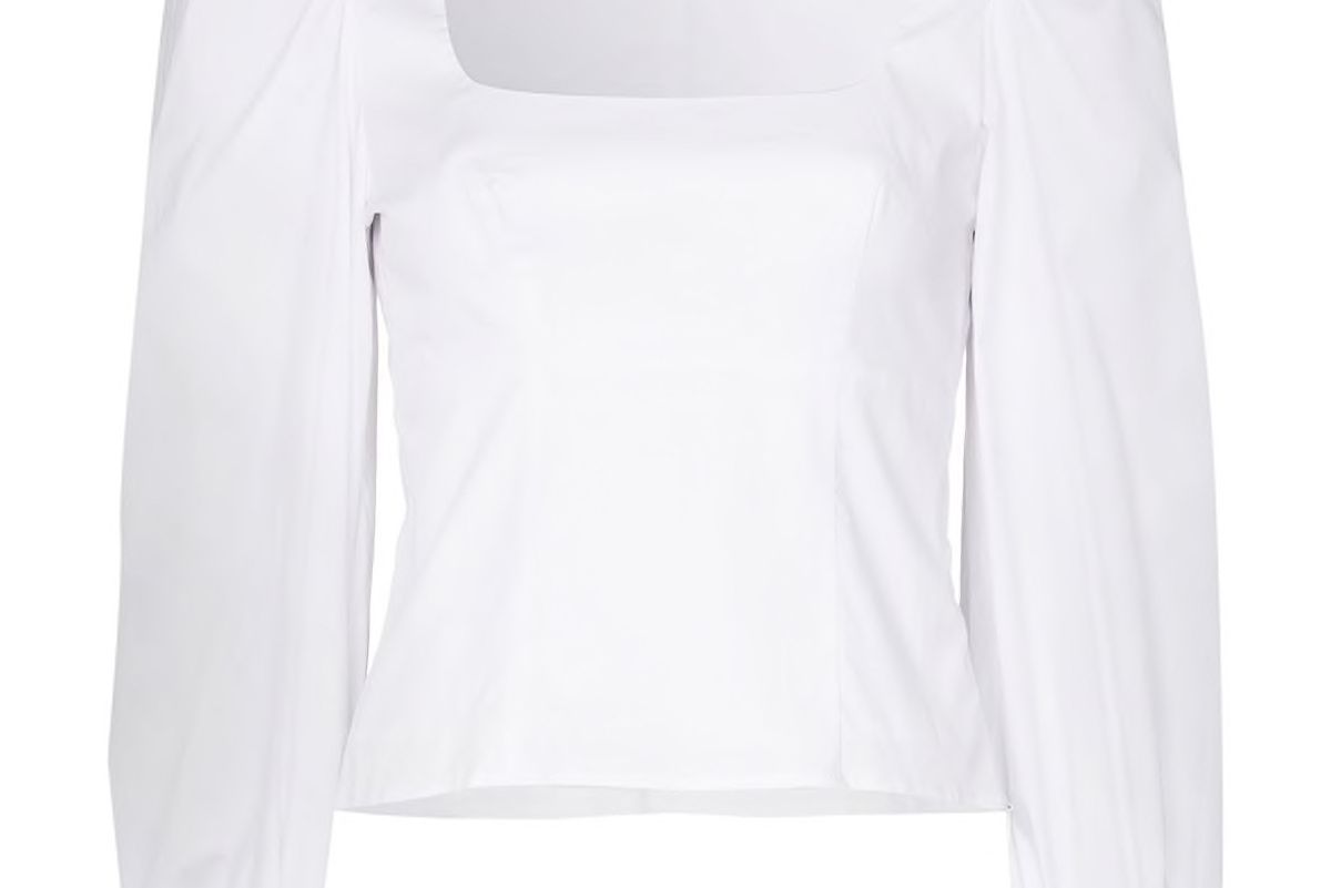 staud lana puff sleeve top