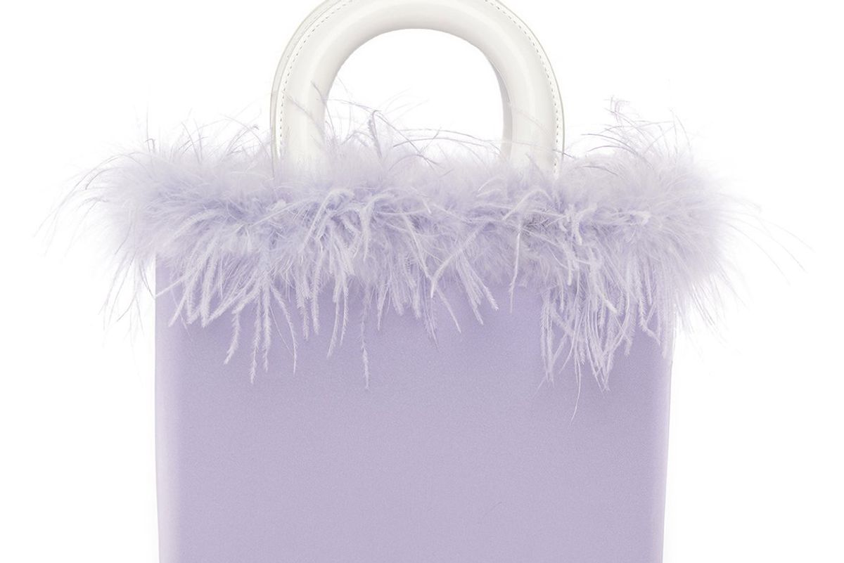 staud nic bag lavender patent