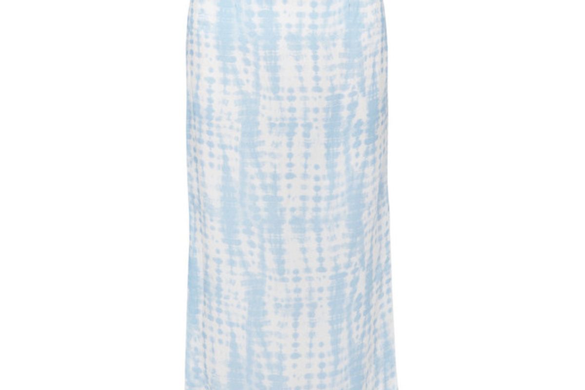 staud penny tie dye jersey midi skirt