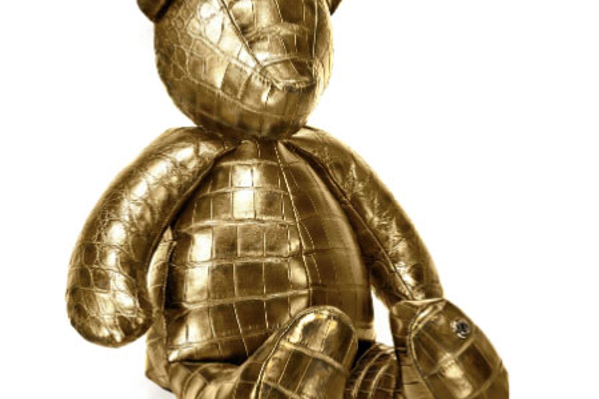 stavley 24k gold crocodile teddy bear