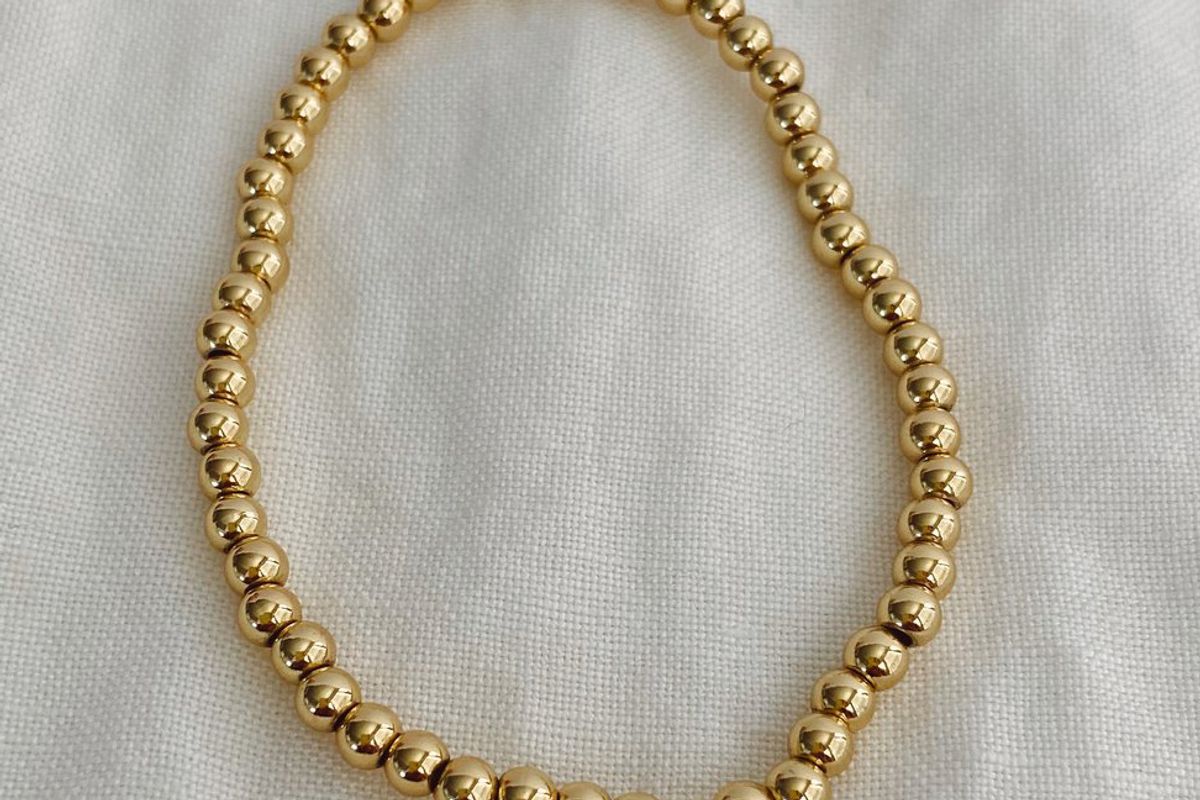 stella and haas stretchy gold filled bracelet